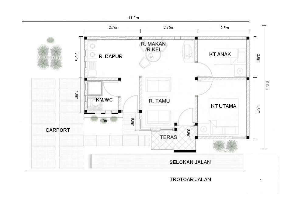 Gambar Rumah Minimalis Sederhana Ukuran 7x9 - Model rumah 